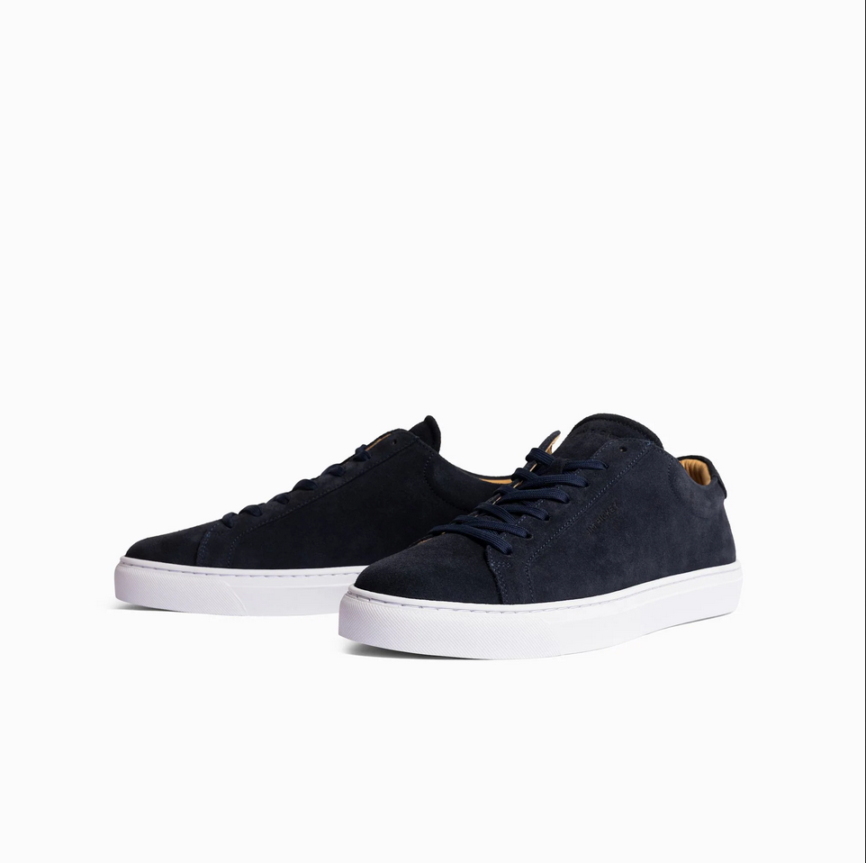 Sneakers - Spin Navy Suede Leather