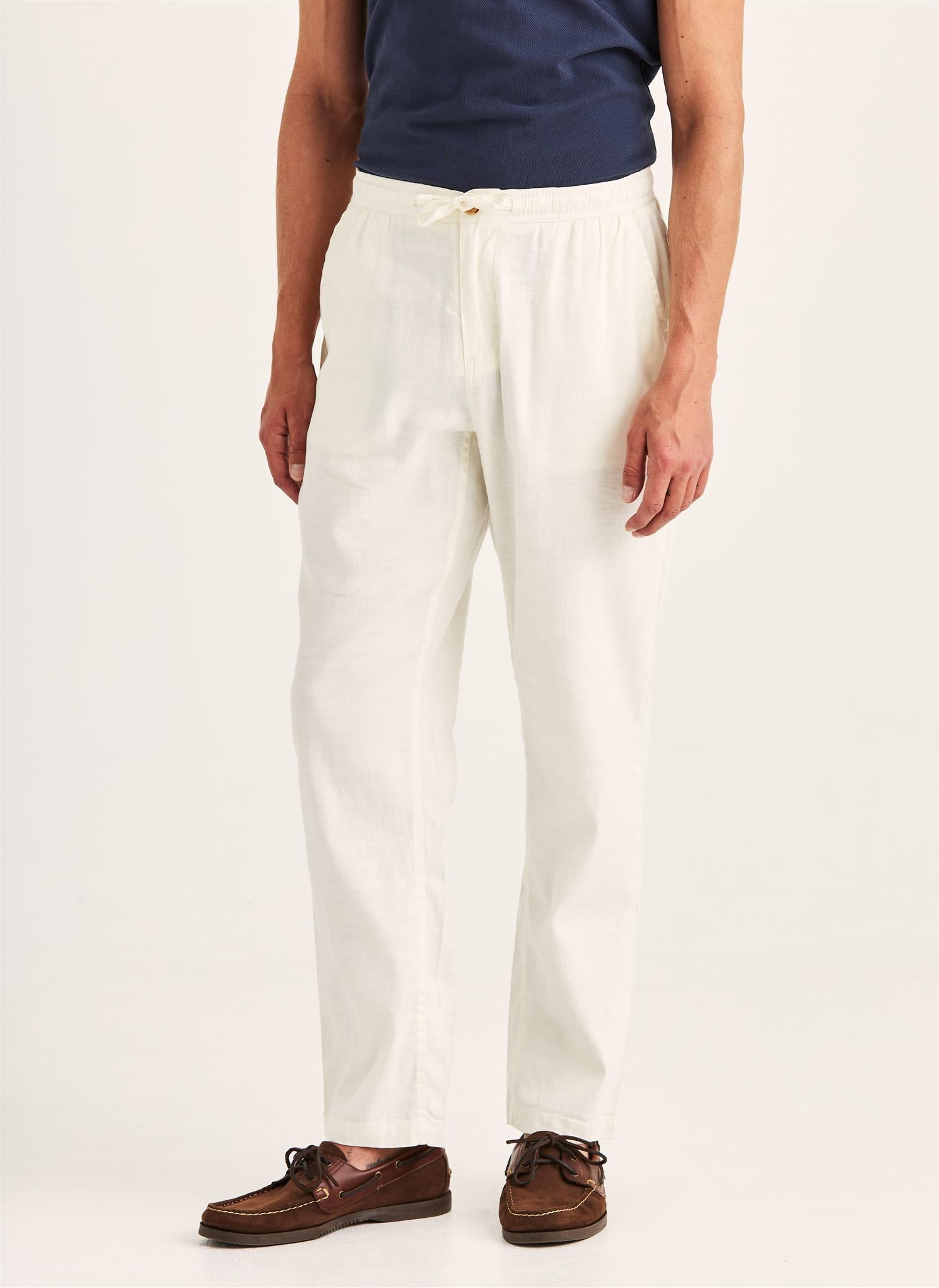 Linbukse - Fenix Linen Trouser Off White