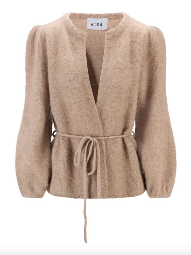 Cardigan - Fredrikke Chunky Cardigan Hazel Beige