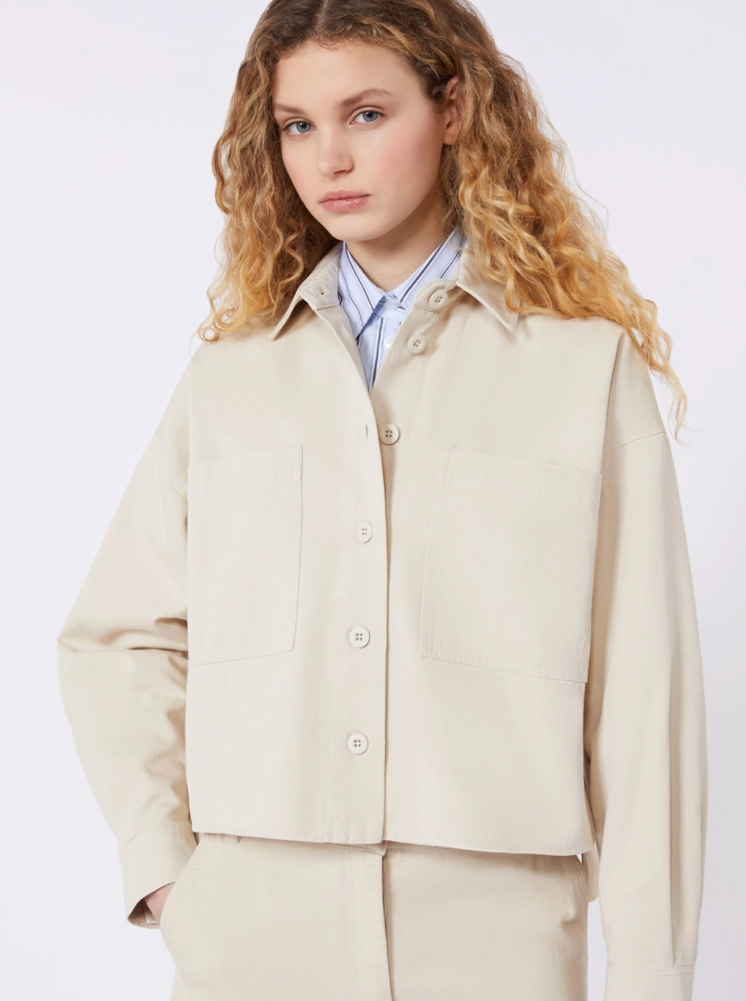 Skjorte - Dradente Cotton Drill Shirty Sand