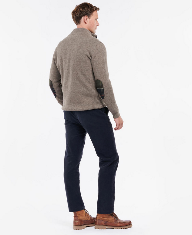 Genser - Holden Half Zip Knitted Jumper Military Marl