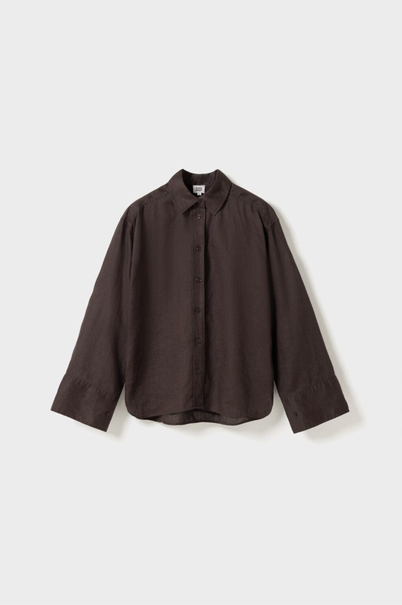 Skjorte - Evianna Linen Shirt Coffee