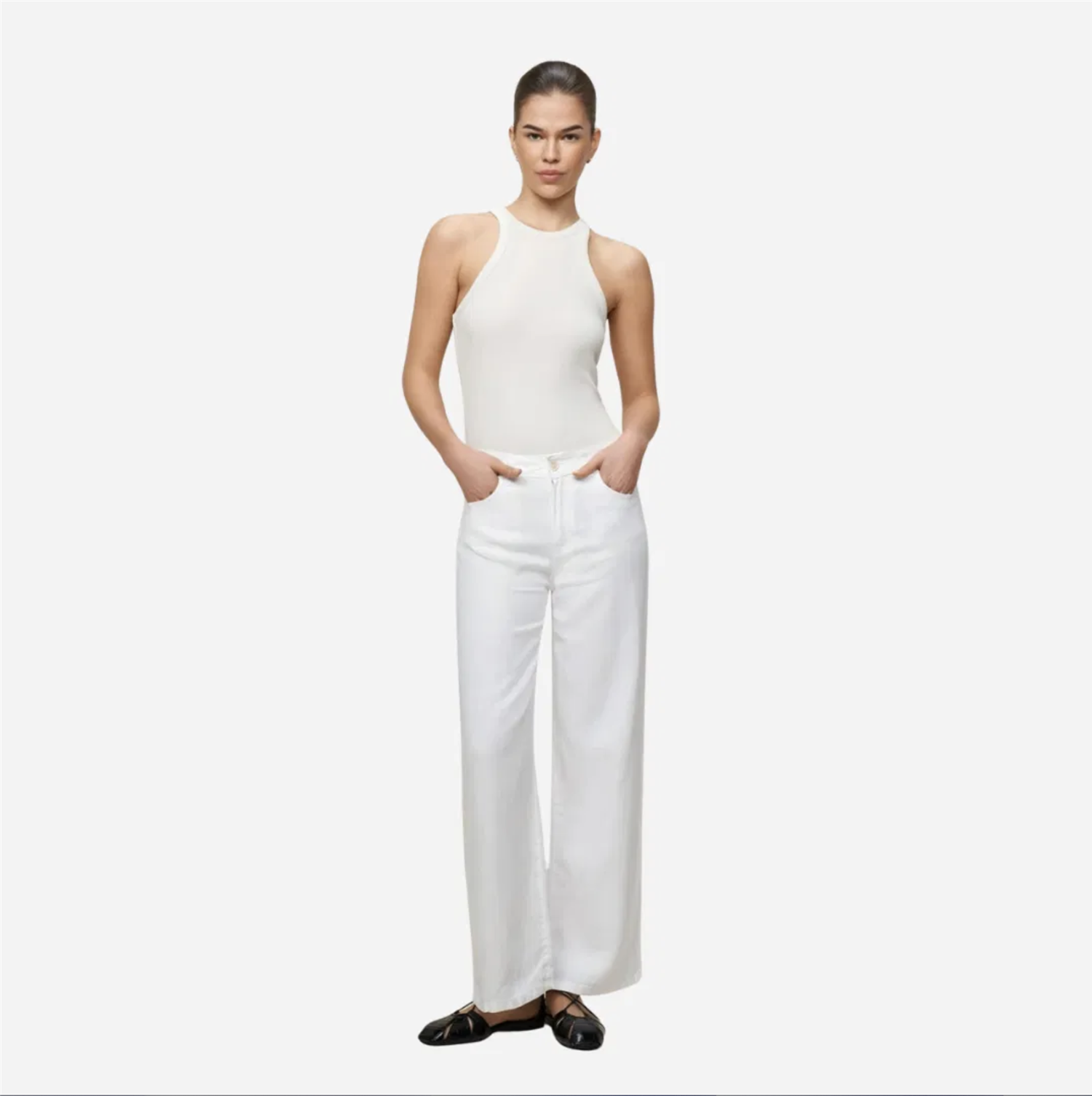Linbukse - Culotte Linen Summer White