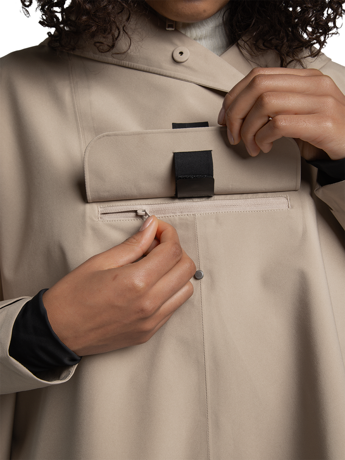 Poncho - Bergen Beige