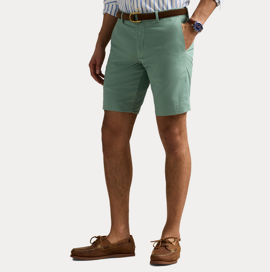 Shorts - Stretch Slim fit Chino Short Faded Mint