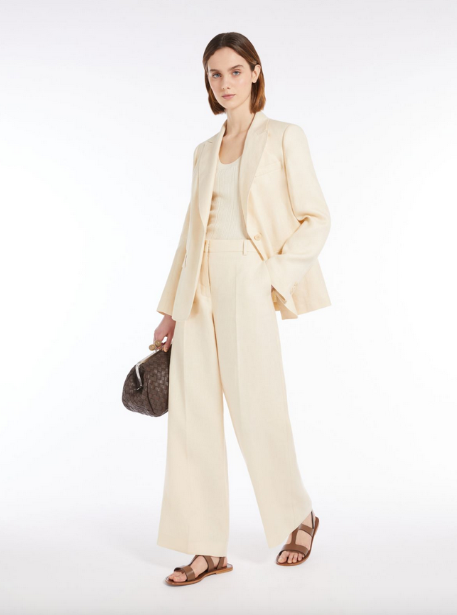 Blazer - Nalut Linen Blazer Ivory
