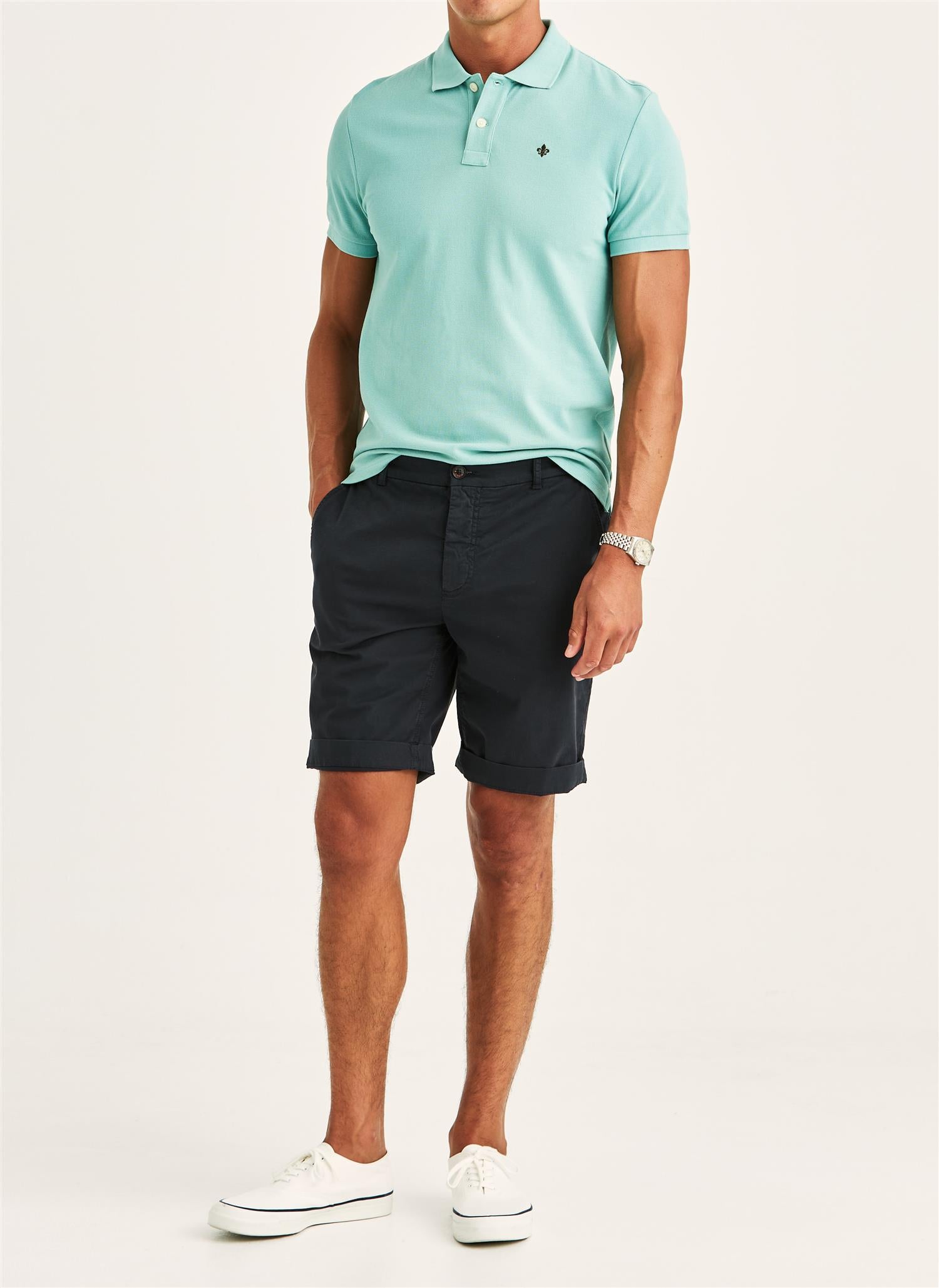 Shorts - Jeffrey Summer Chino Shorts Blue
