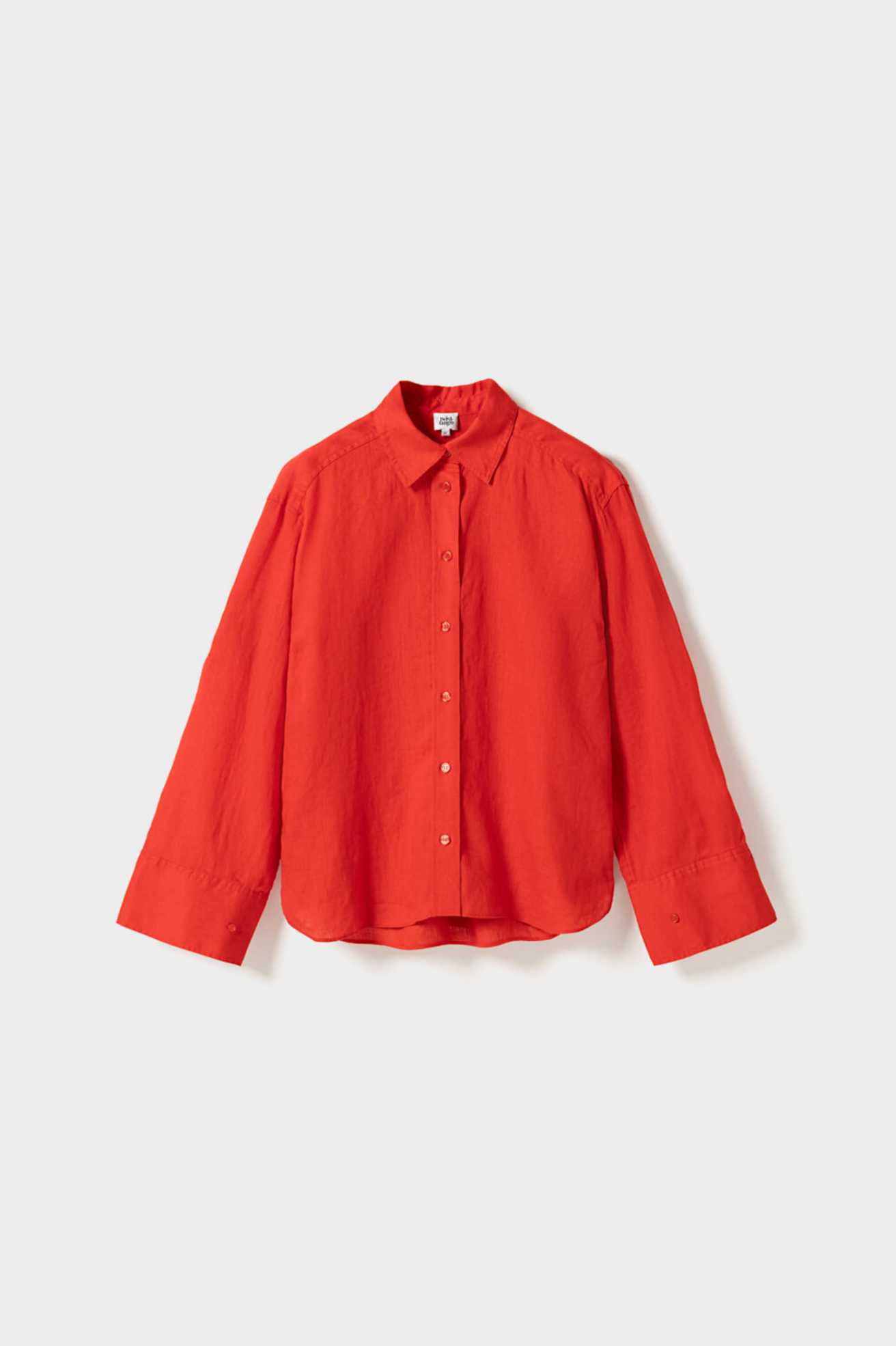 Skjorte - Evianna Linen Shirt Poppy Red
