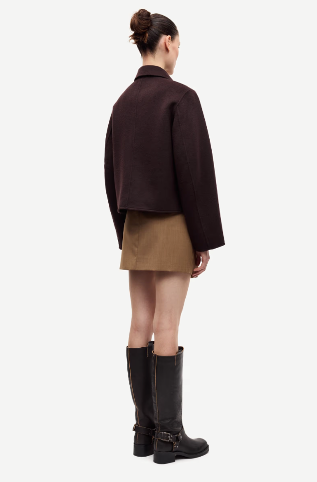 Jakke - Saholly Jacket Black Coffee