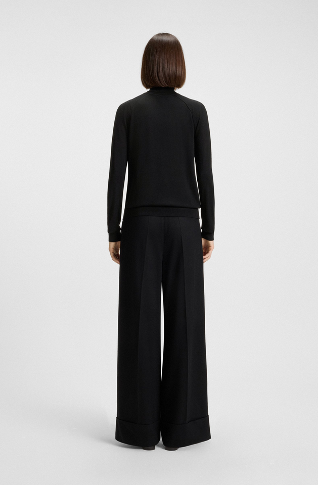 Turtleneck - Rollneck Sweater Merino Wool Black
