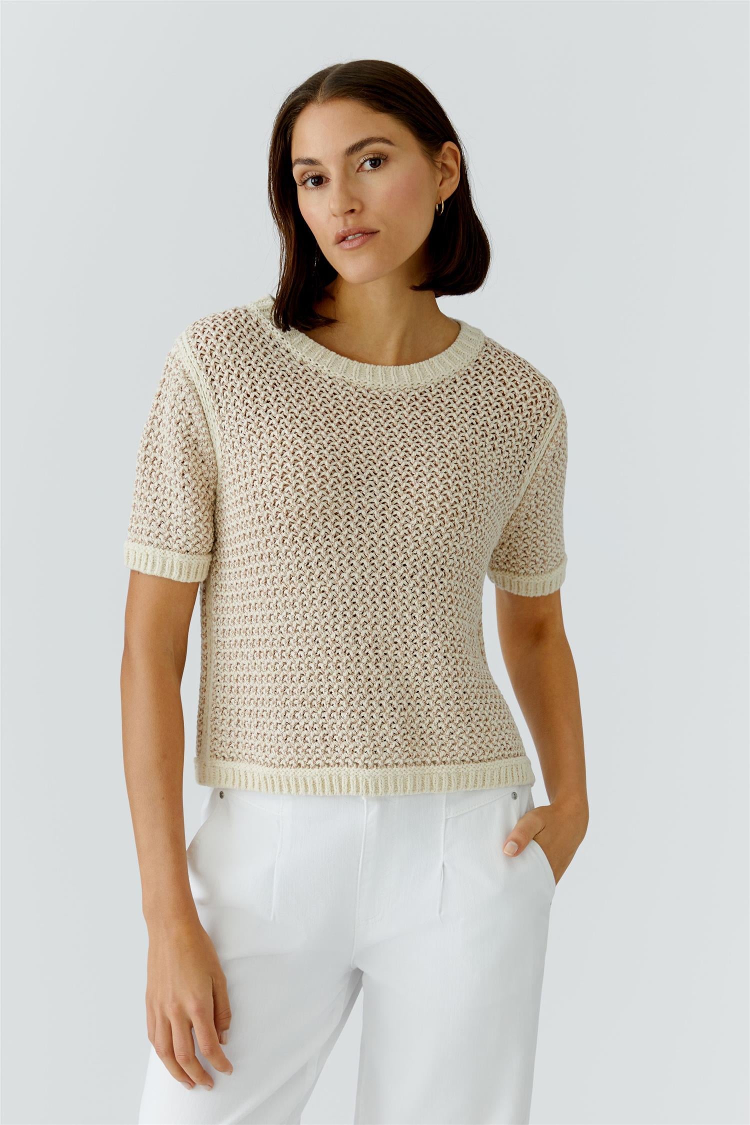 Genser - Pullover Beige Gold