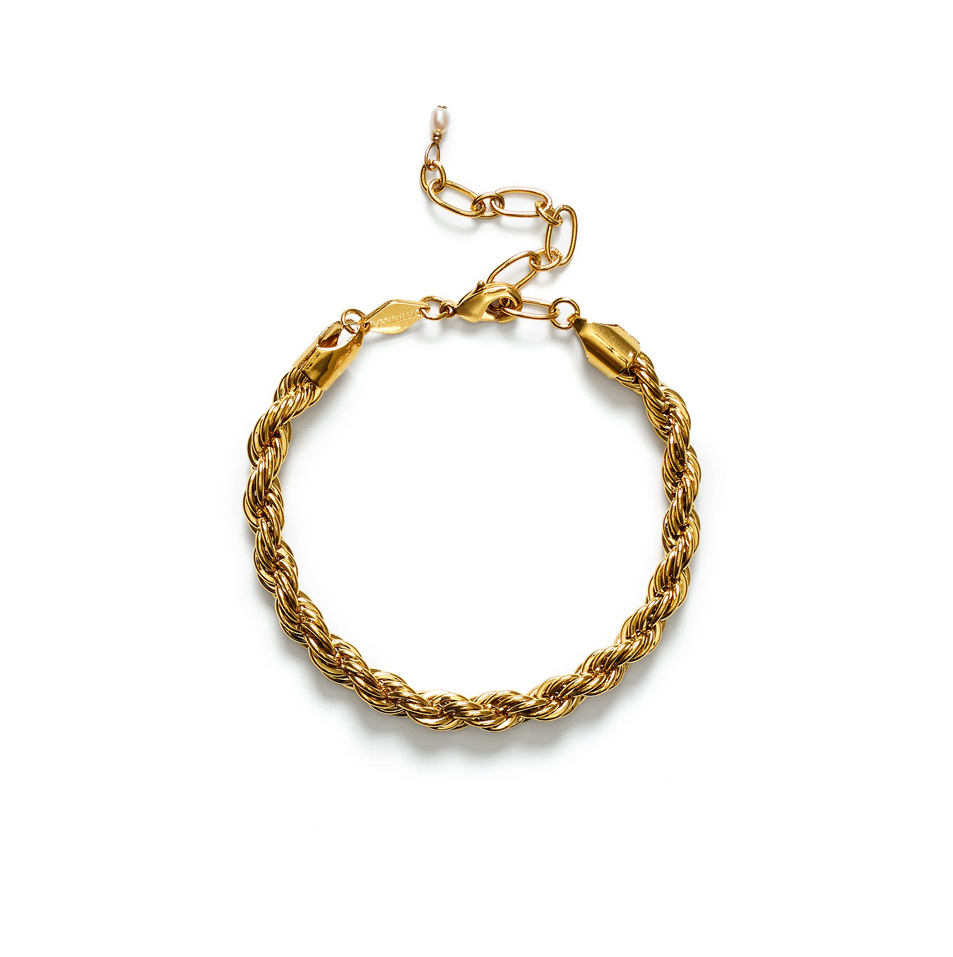 Armbånd - Golden Rope Bracelet Gold
