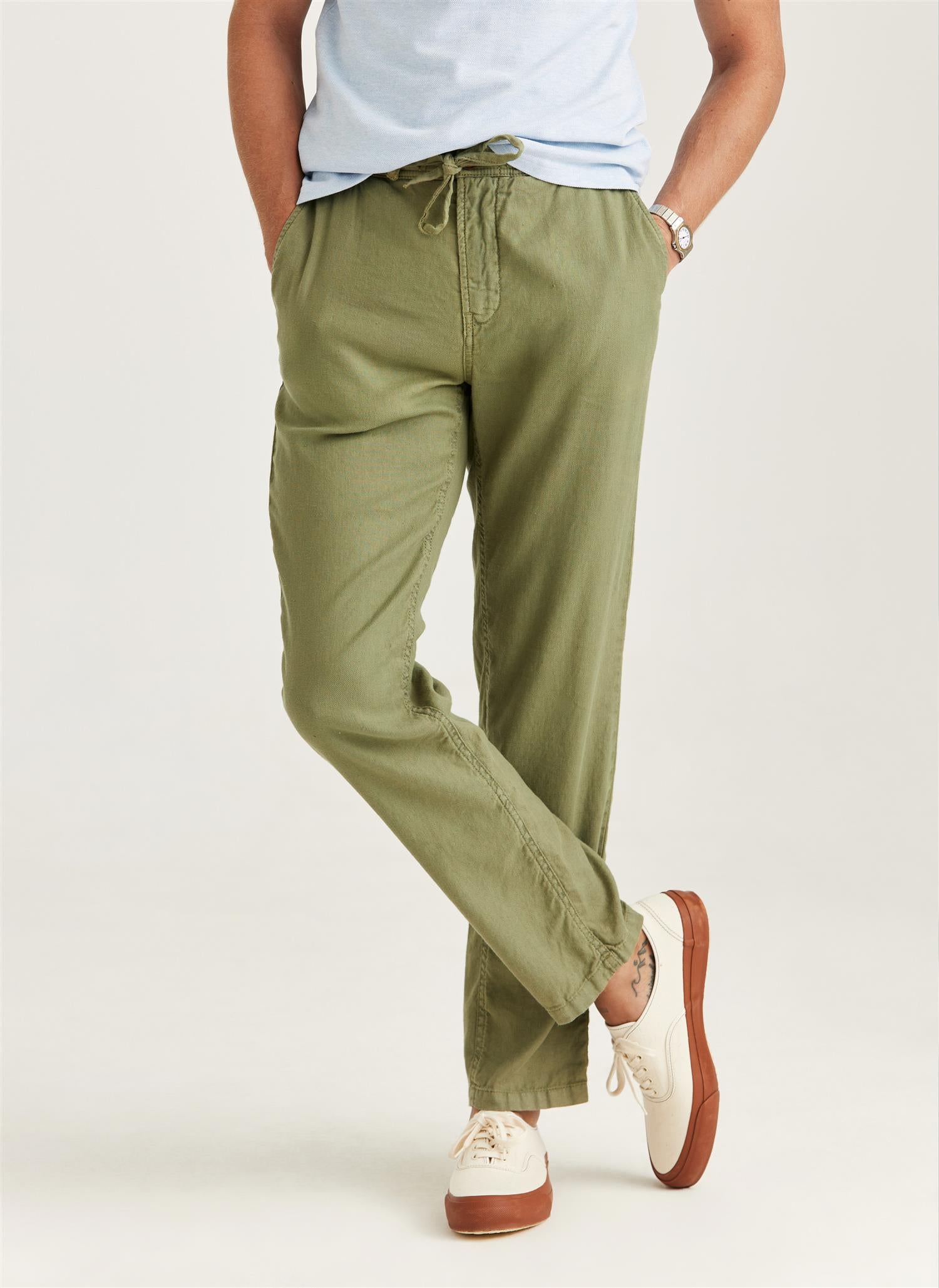 Linbukse - Fenix Linen Trouser Olive