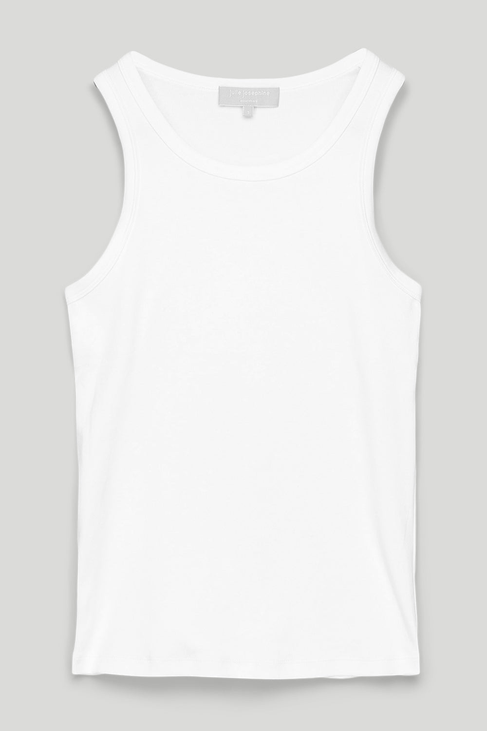 Singlet - Ella Rib Top White