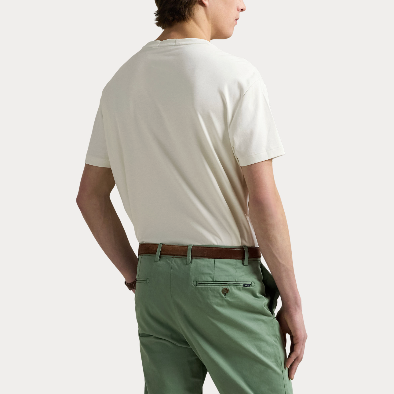 T-skjorte - Custom Slim Fit Soft Cotton T-Shirt Pale Cream
