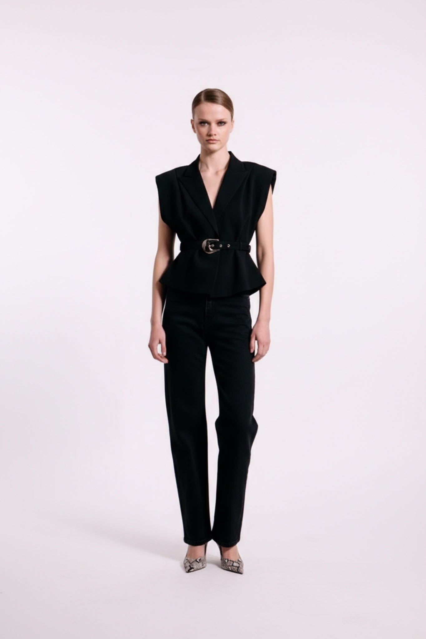 Topp - Beverly Waistcoat Black