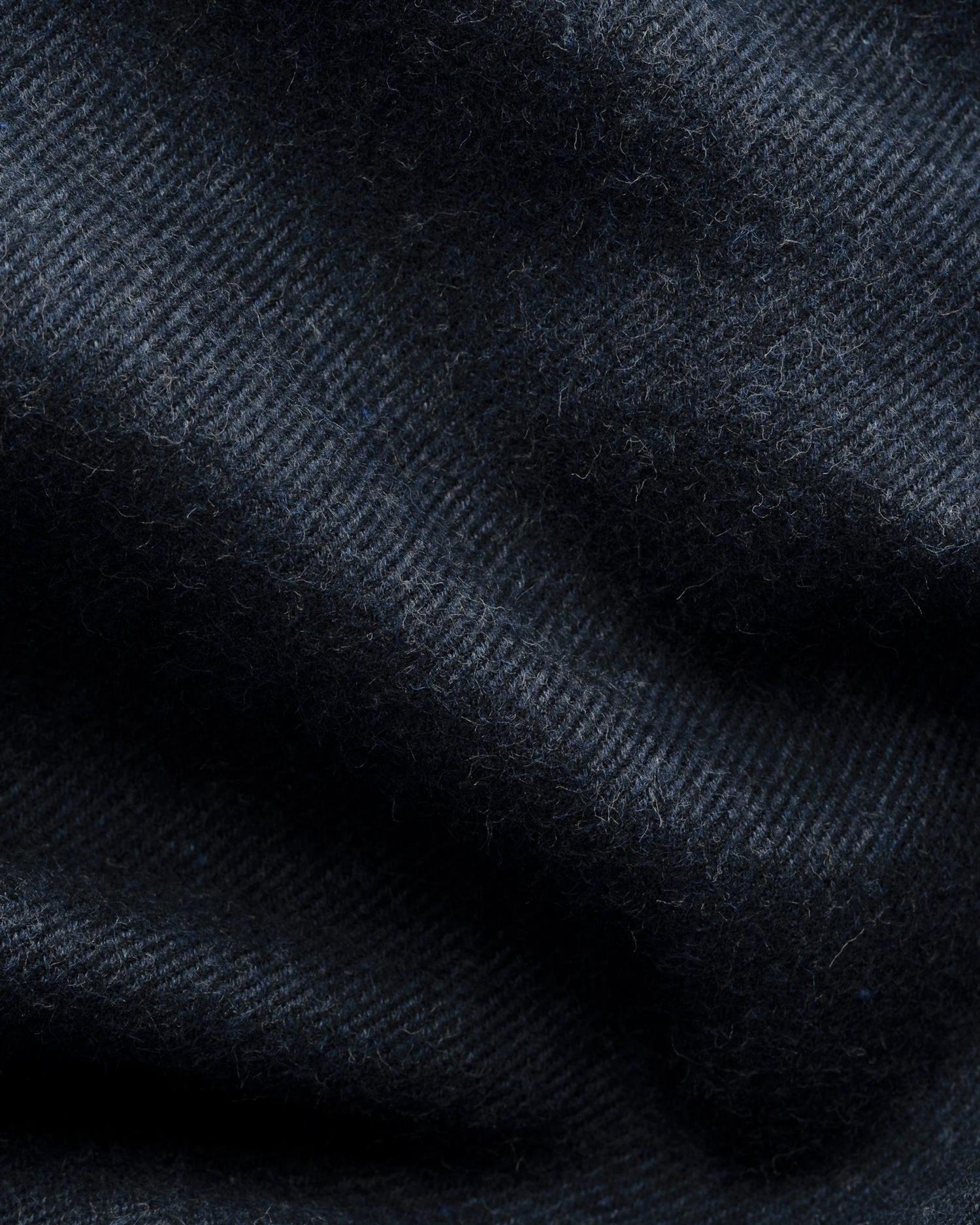 Skjorte - Solid Flannel Shirt Blue