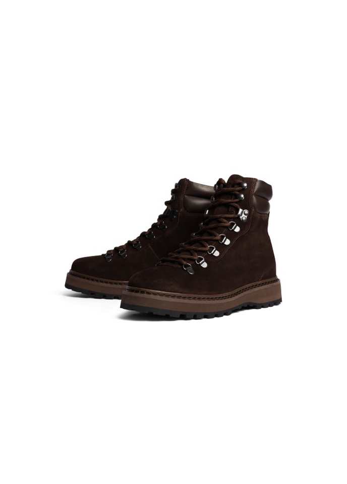 Boots - Hiking Suede Chocolate Black Women