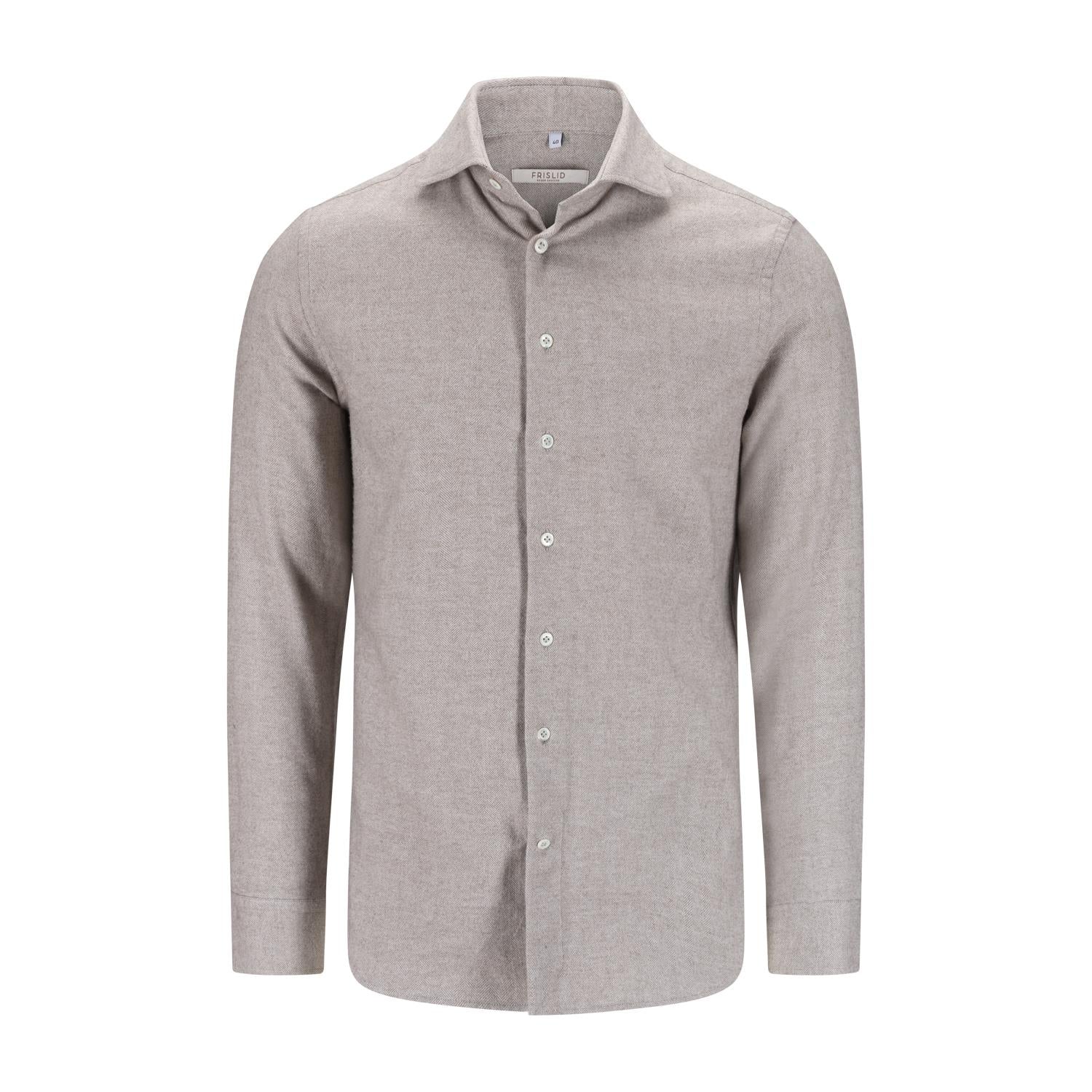 Skjorte - Spencer Shirt Soft Flannel Beige