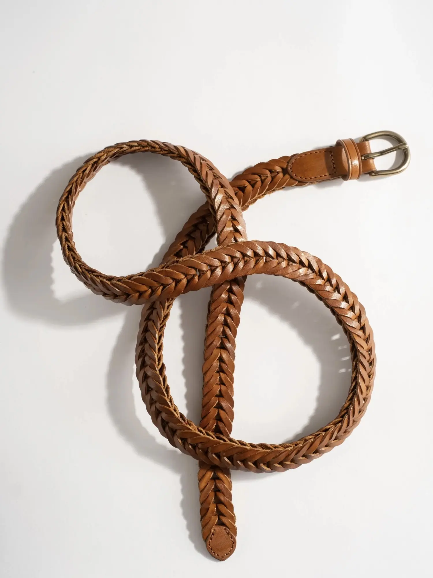 Belte - 2cm Single Link Tan