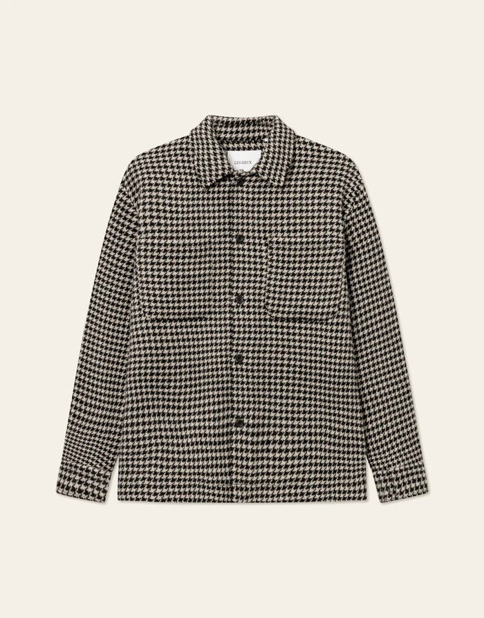 Overshirt - Milian Houndstooth Overshirt Light Desert