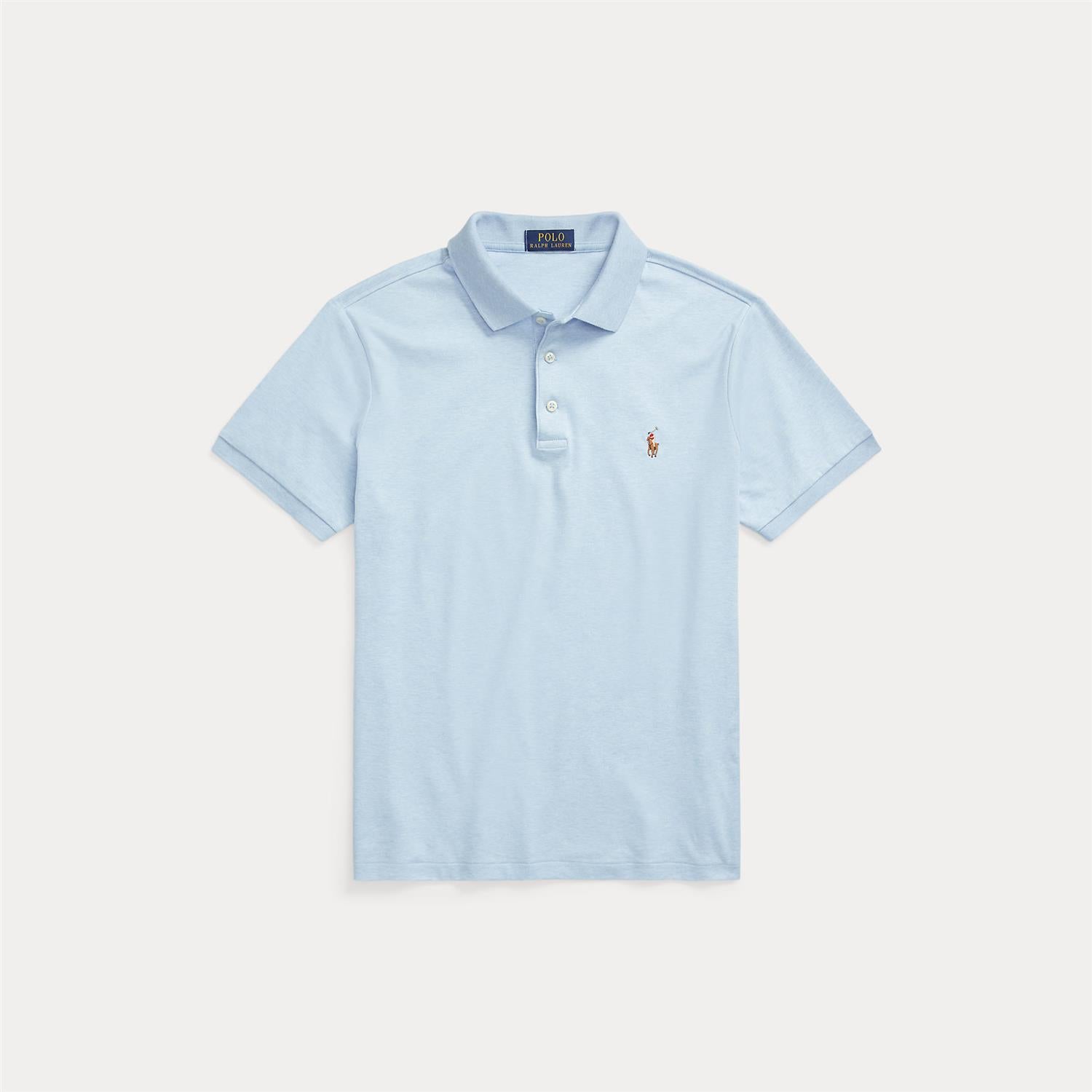 Pique - Custom Slim Fit Soft Cotton Polo Shirt Office Blue Heather