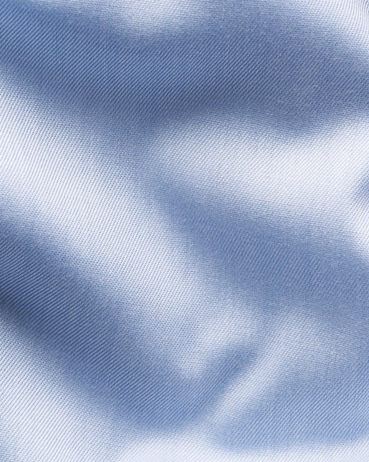 Skjorte - Light Blue Paisley Effect Signature Twill Shirt Contemporary Fit