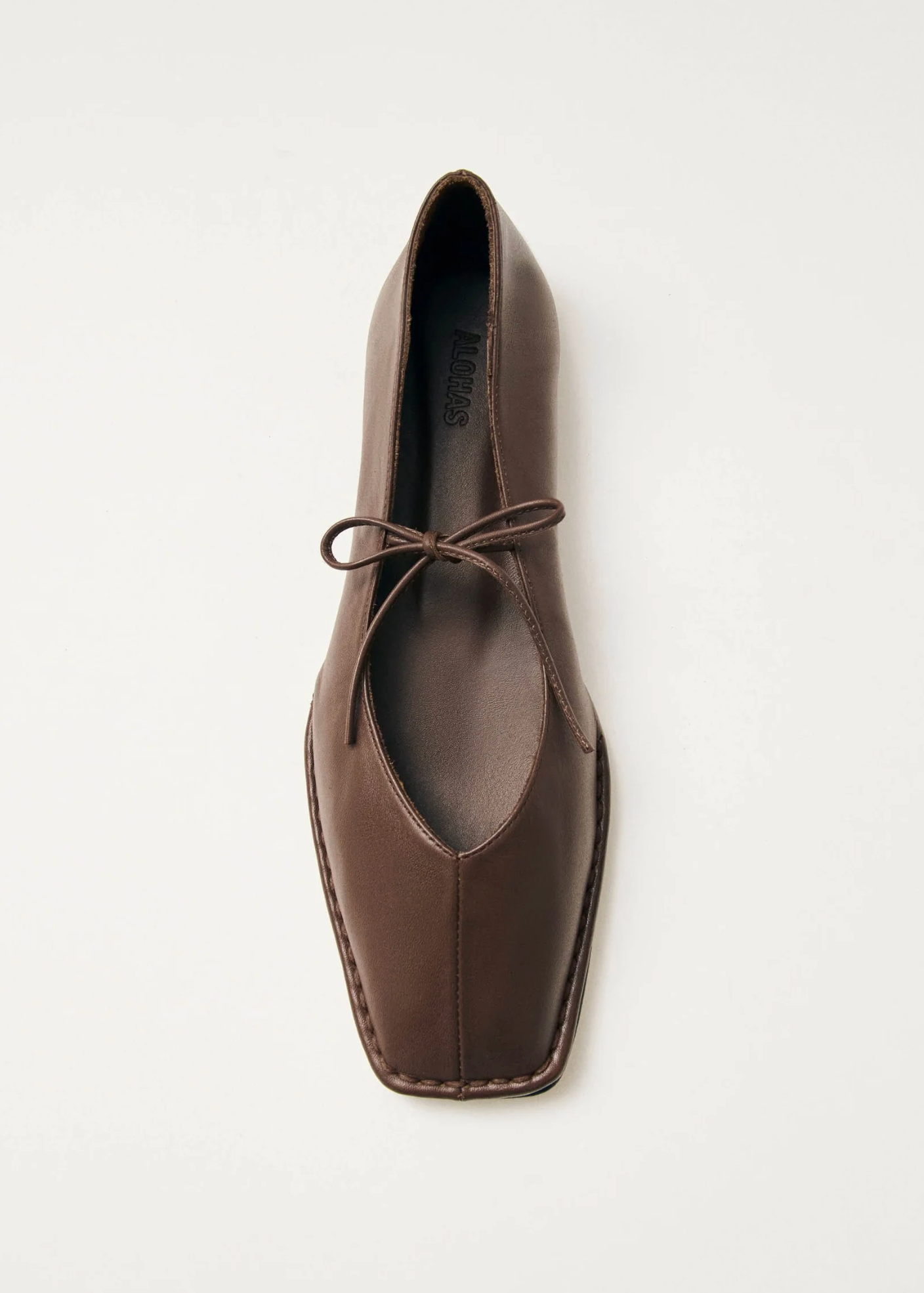 Ballerinasko - Sway Chestnut Brown Leather Ballet Flats