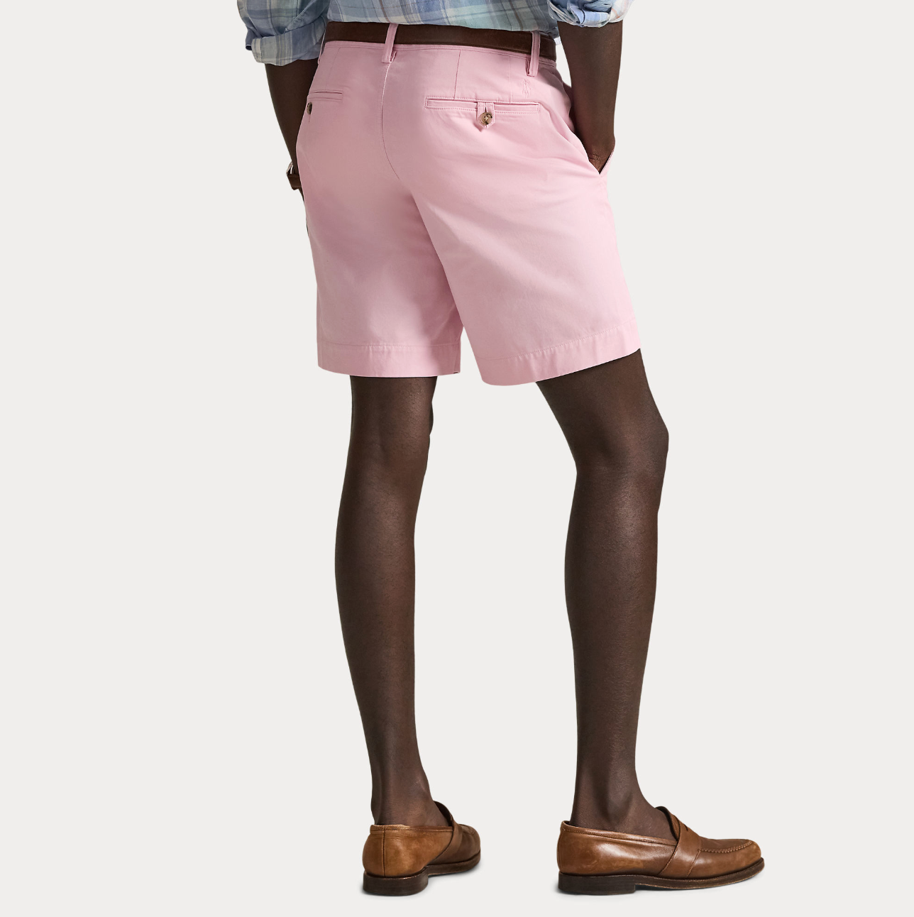 Shorts - Stretch Straight Fit Chino Short Carmel Pink