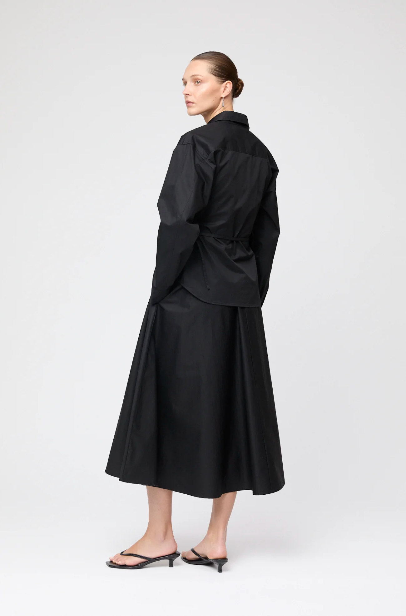 Skjorte - Wrap Shirt Jet Black