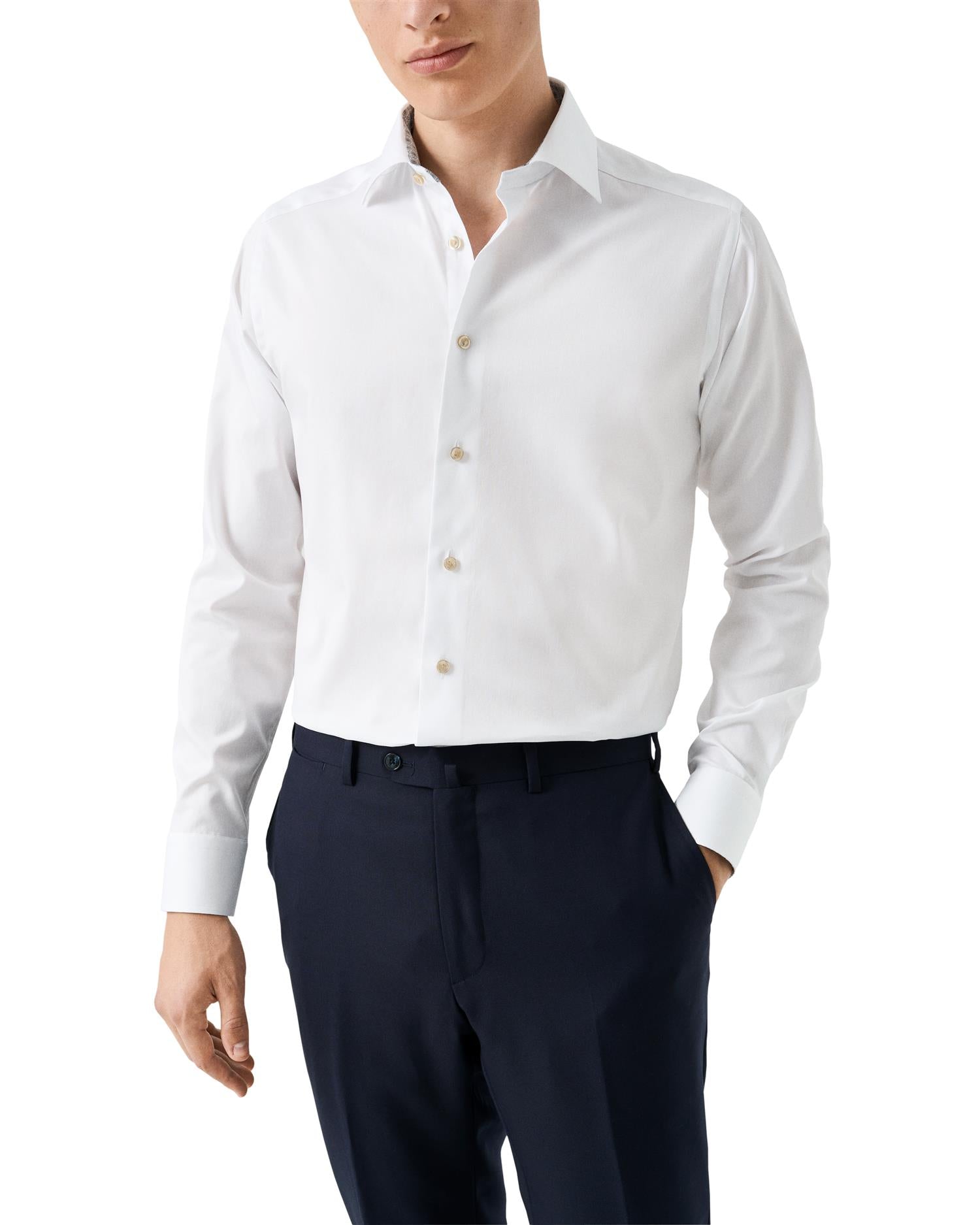 Skjorte - Medallion Effect Signature Twill Shirt Slim Fit
