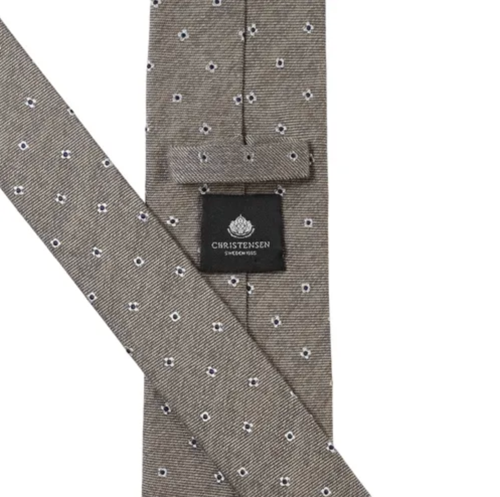 Slips - Classic Tie Beige Melange Microflower
