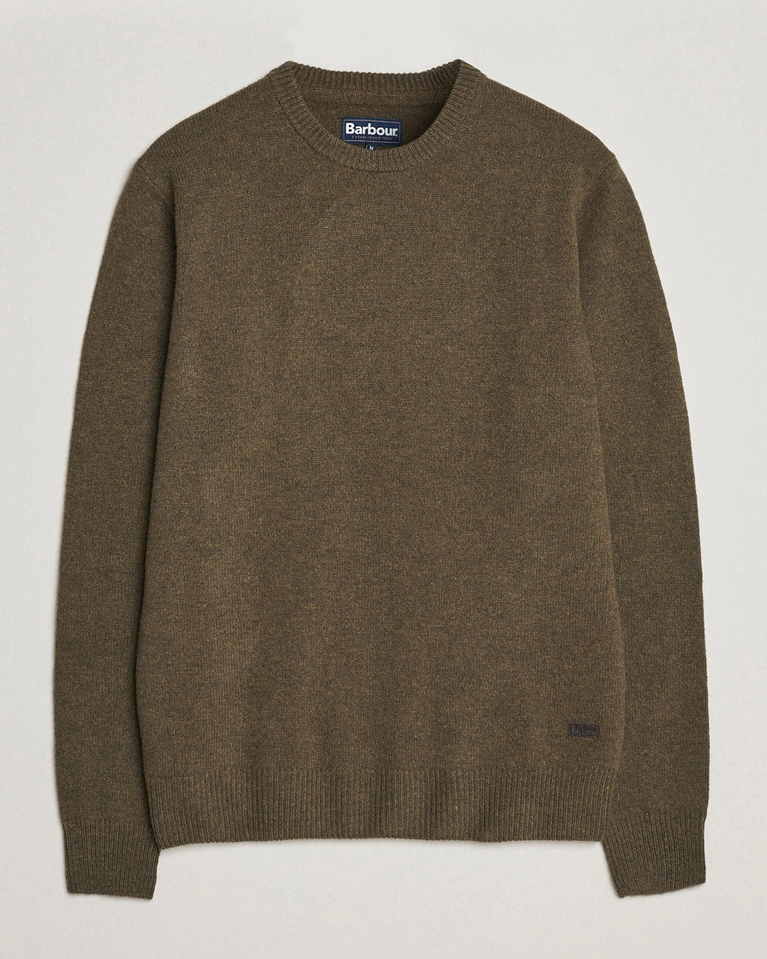 Genser - Essential Patch Crew Neck Sweater Seaweed