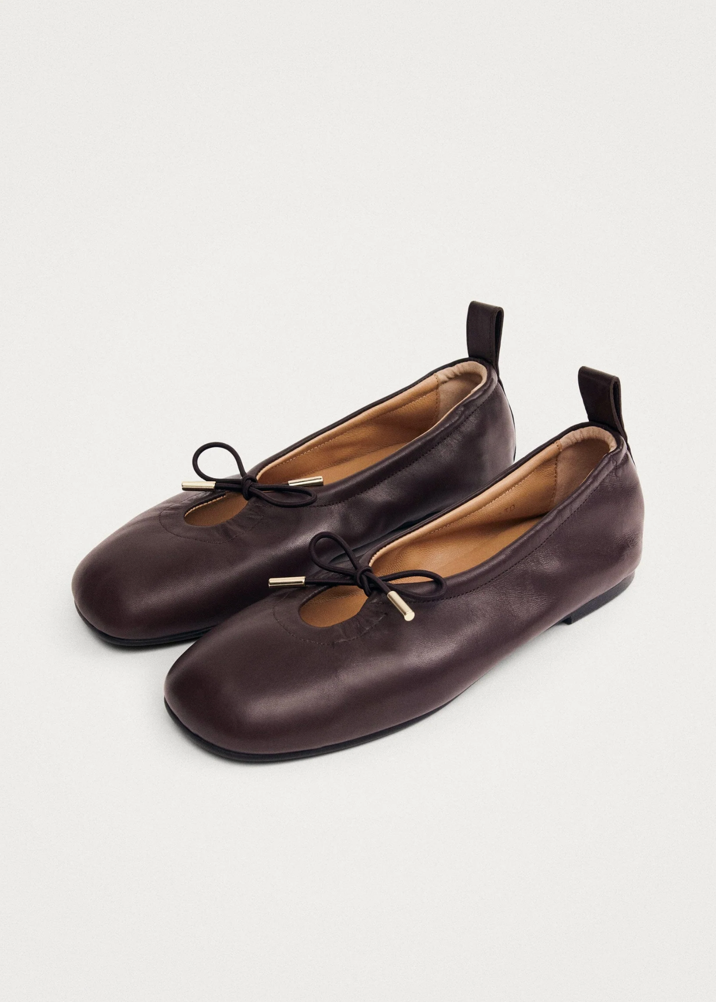 Ballerinasko - Rosalind Brown Leather Ballet Flats