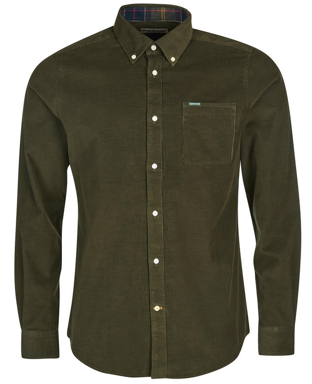 Skjorte - Ramsey Tailored Cord Shirt Olive