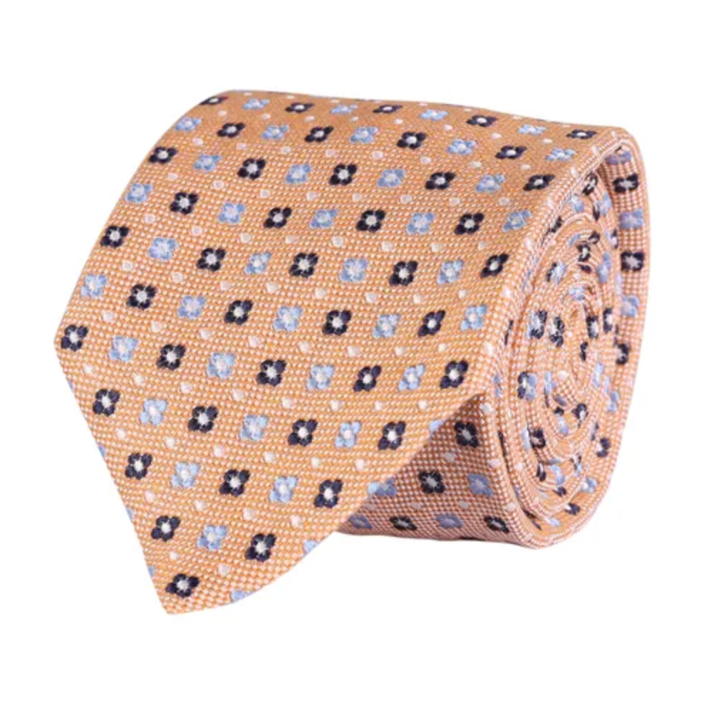 Slips - Classic Tie Orange Flower