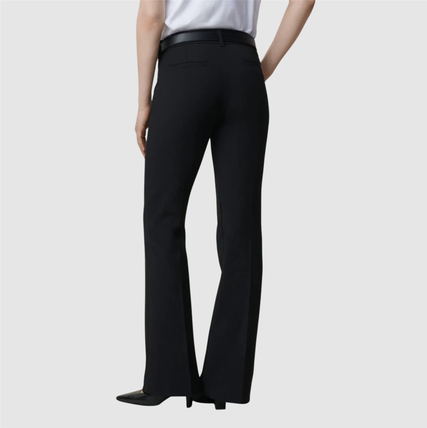 Bukse - Silvia Suple Robie Wool Black