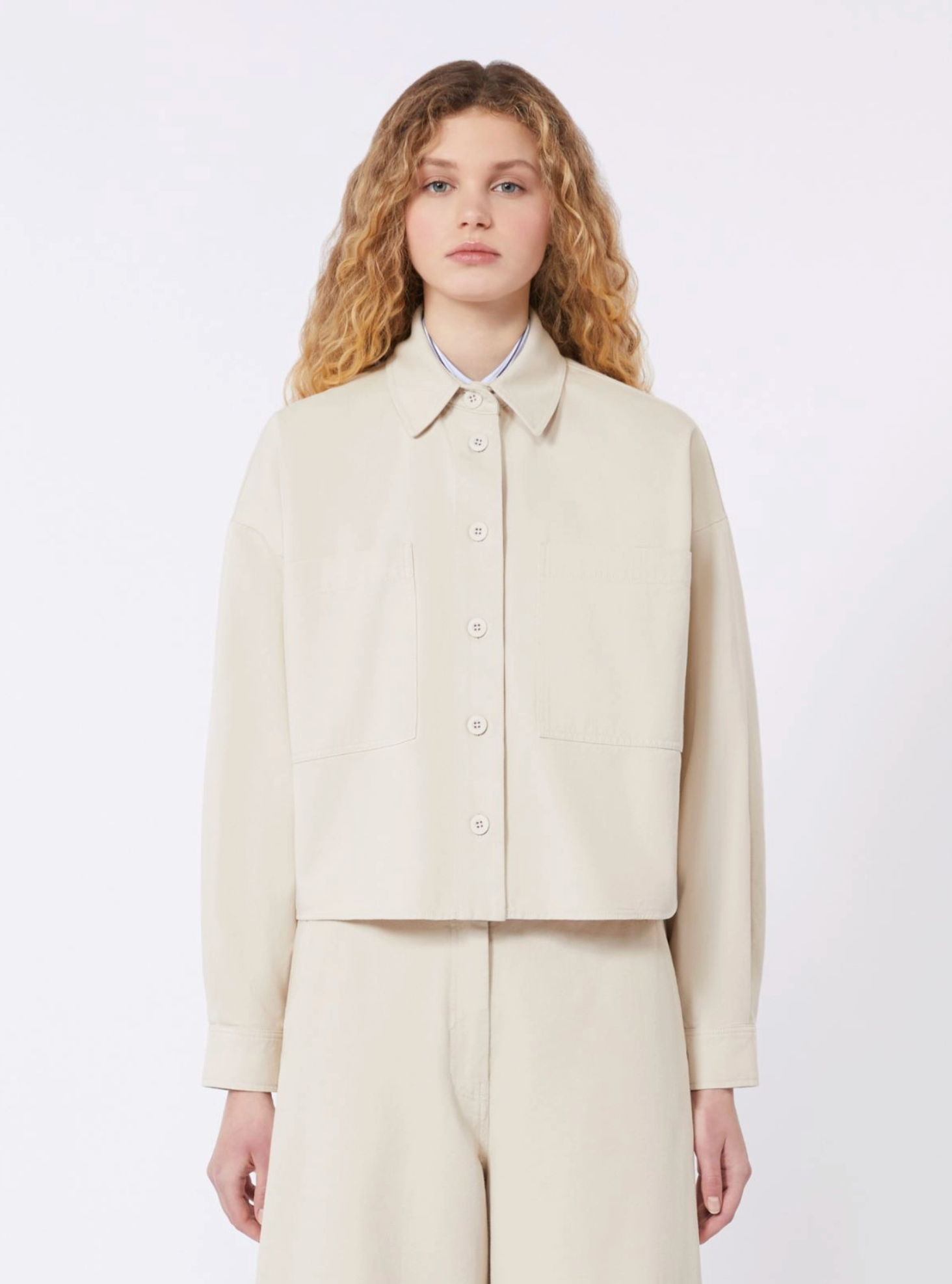 Skjorte - Dradente Cotton Drill Shirty Sand