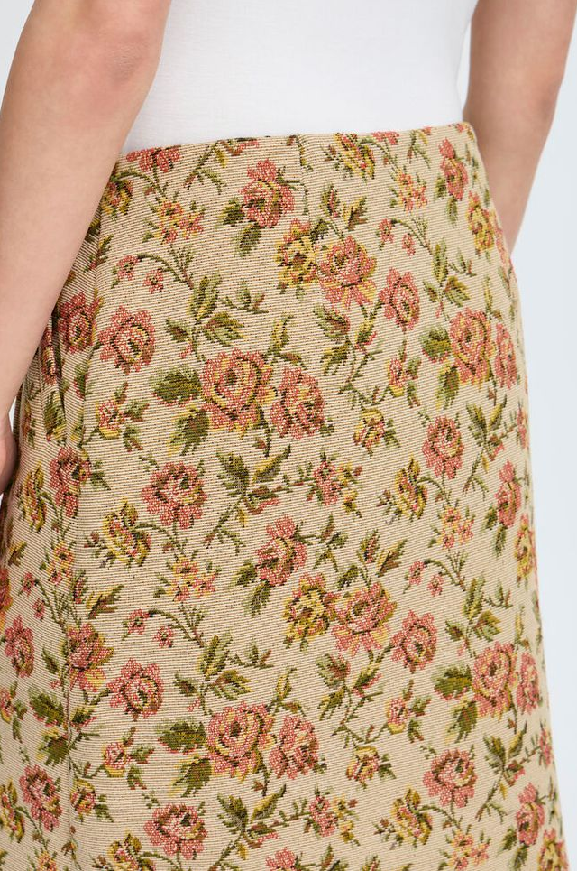 Skjørt - Irmaria Skirt Mariaa Jaquard Nature