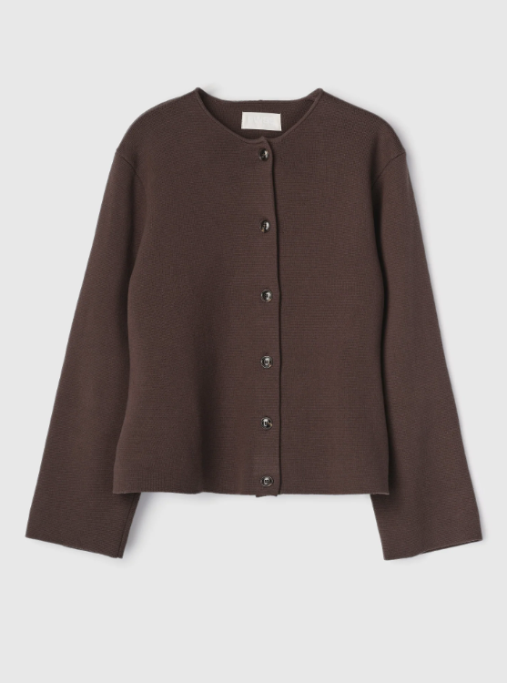 Cardigan - Milano Knit Blazer Chocolate Brown