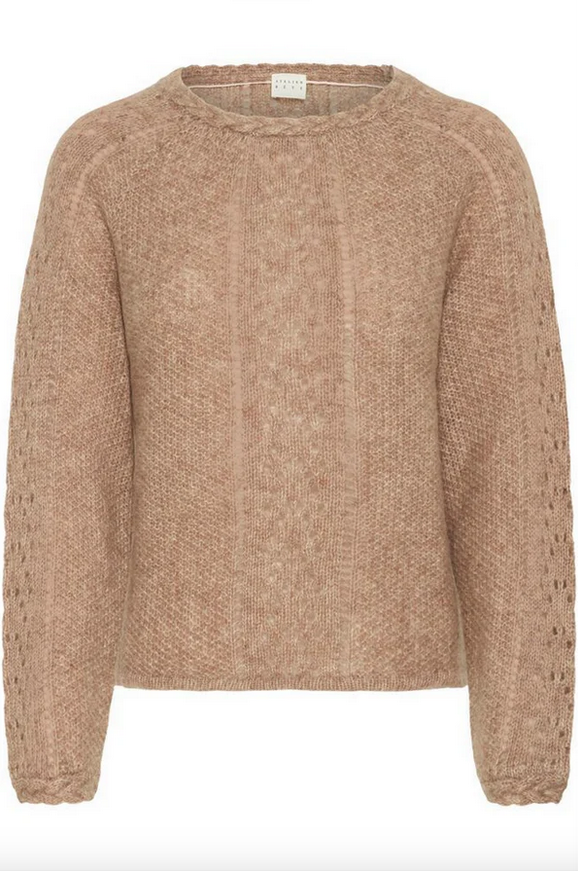Genser - Irmelia Sweater Cacao Nibs Melange