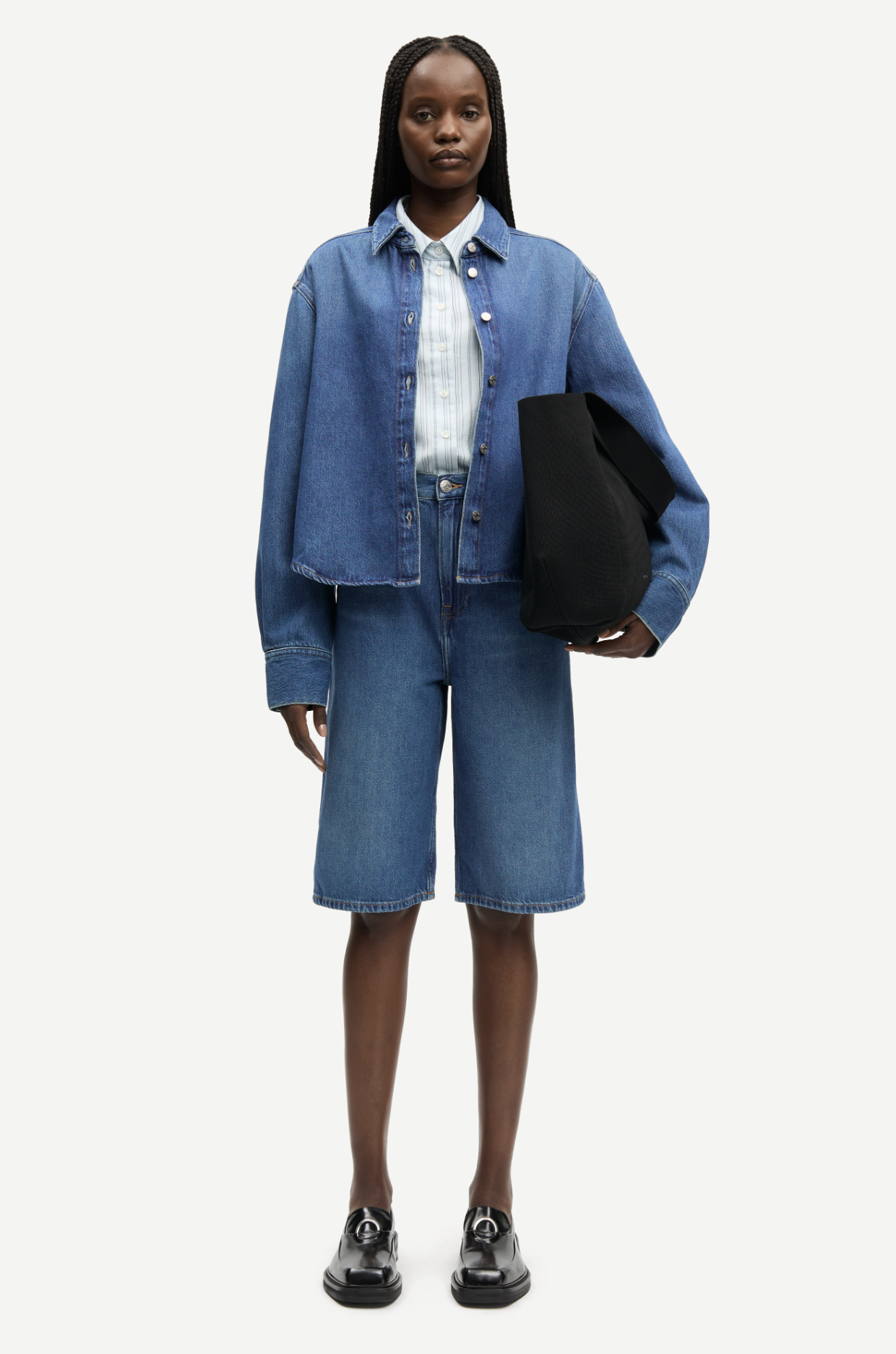 Skjorte - Sacelia Shirt Fluid Denim