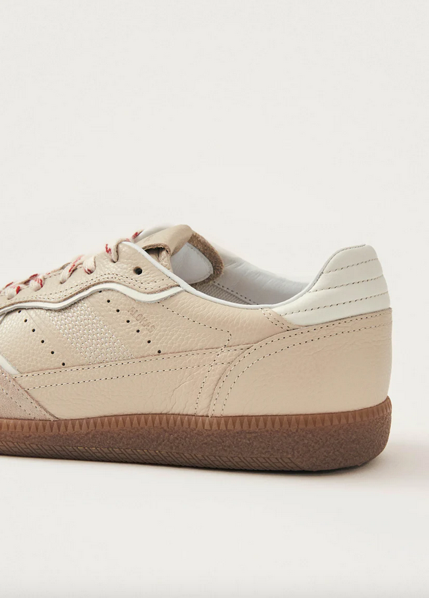 Sneakers - Rife Grain Cream Leather Sneakers