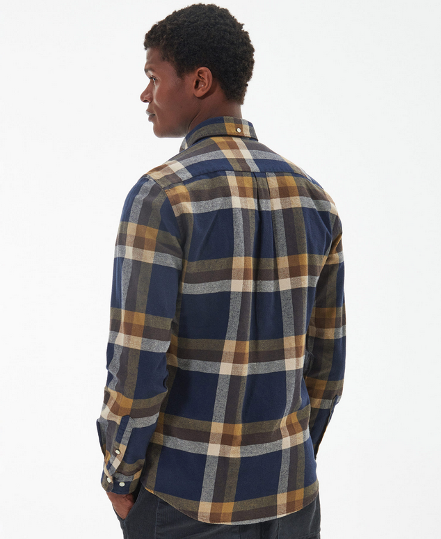 Skjorte - Folley Tailored Checked Shirt Brown