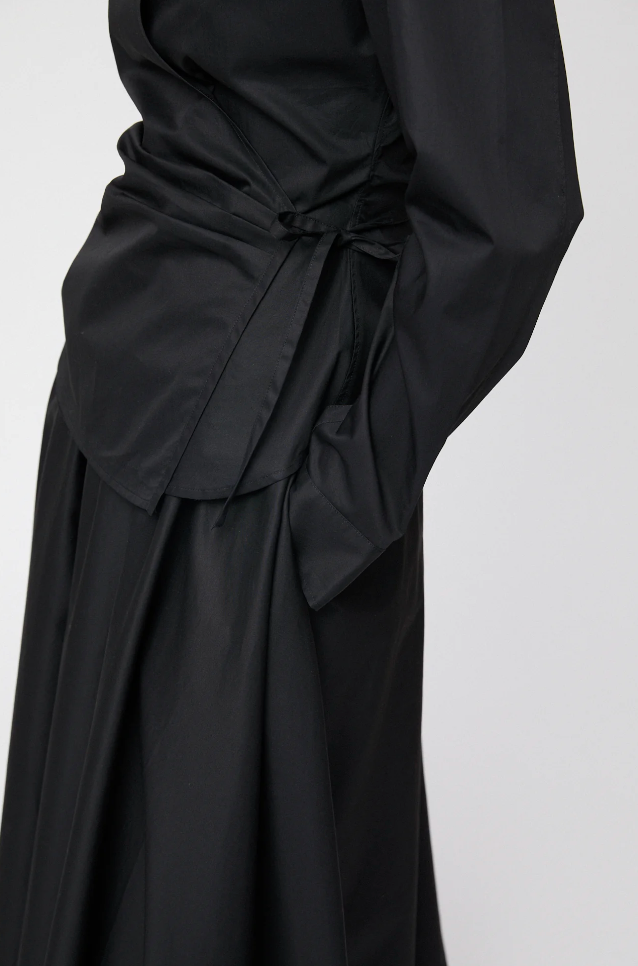 Skjorte - Wrap Shirt Jet Black