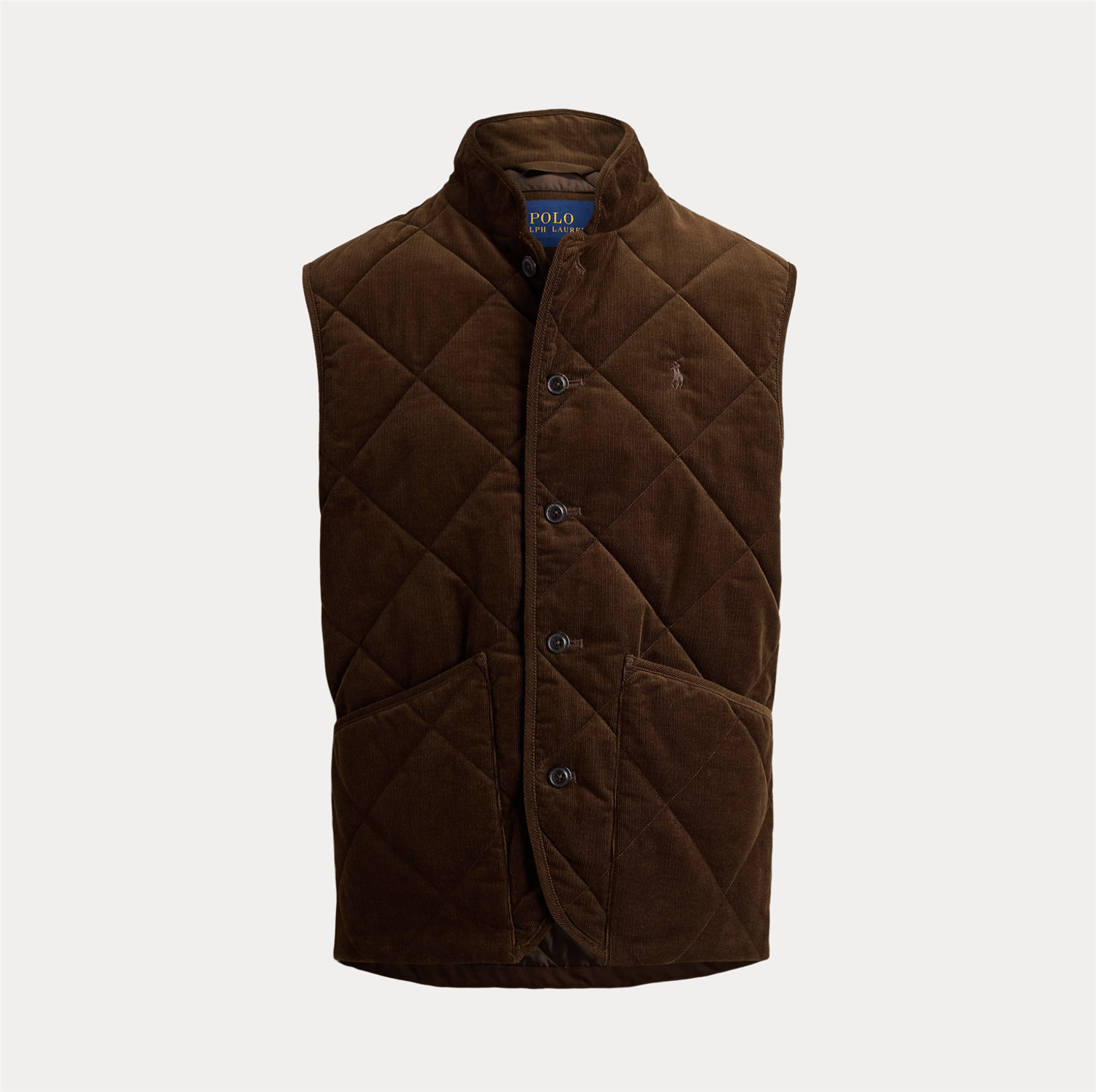 Vest - Quilted Corduroy Vest Cooper Brown