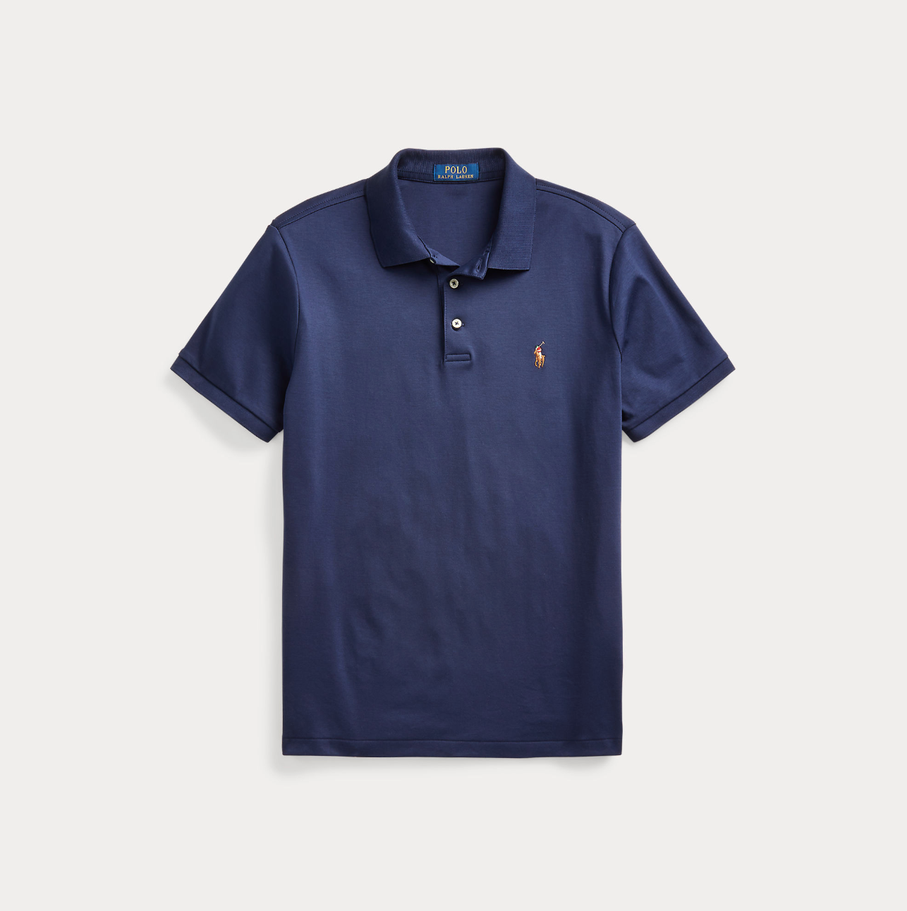 Pique - Custom Slim Fit Soft Cotton Polo Shirt Refined Navy