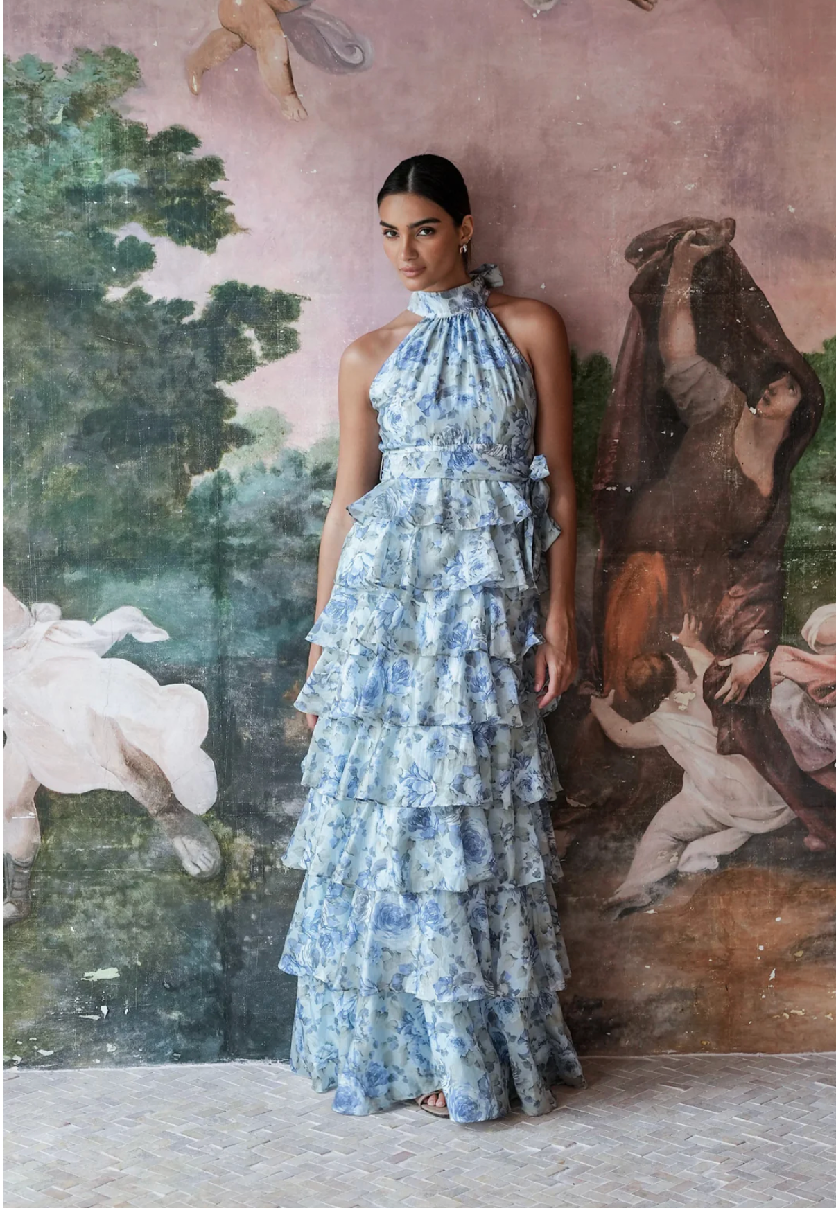 Kjole - Angel Maxi Dress Midnight Bloom