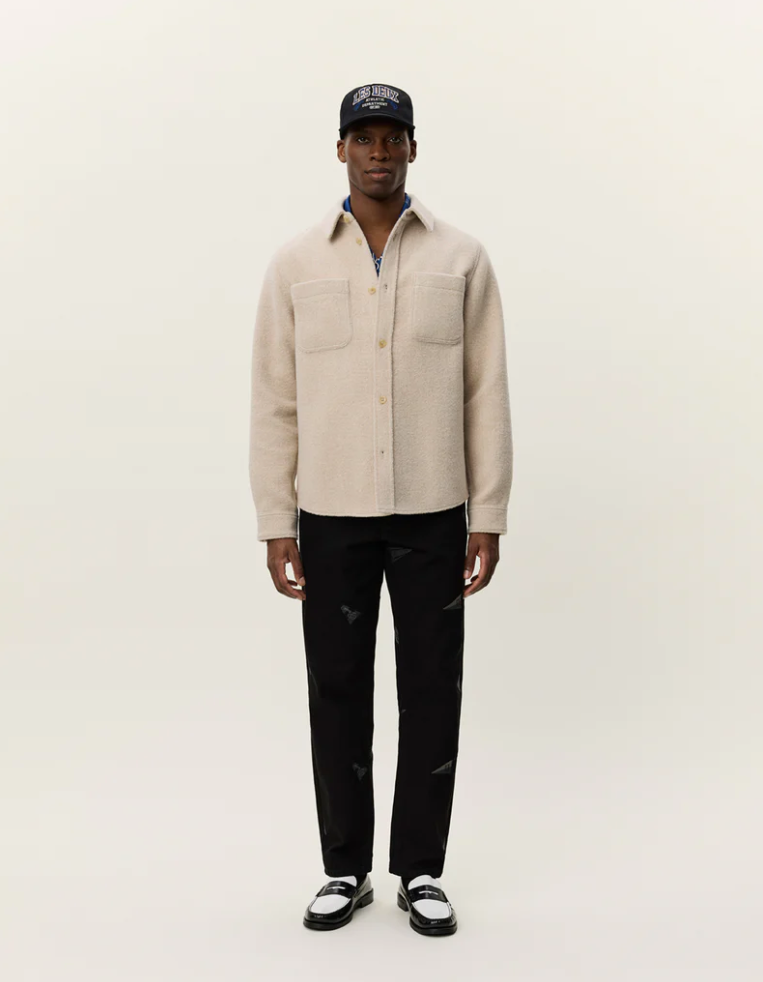 Skjorte - Lennon Bouclé Overshirt Ivory