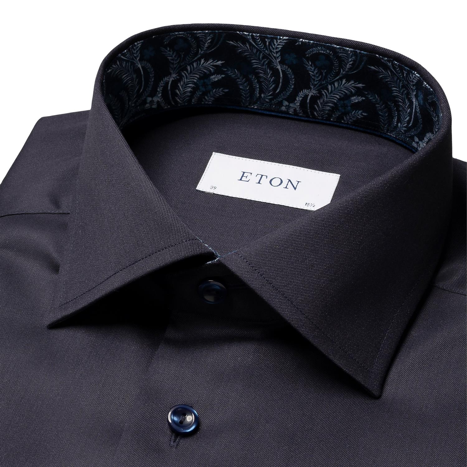 Skjorte - Signature Twill Contemporary Fit Shirt Dark Blue Floral